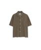 Beulaunyadeu Open Collar Half Shirt, Mocha