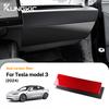 Carbon Fiber Style Interior Sticker for Tesla Model 3 Highland 2024 Co-pilot Instrument Console Panel Interior Panel