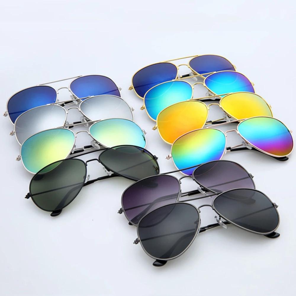 FOENIXSONG Pilot Sunglasses Women Men Gradient Mirrored Blue Silver Gray Classic Eyewear Sun Glasses Fashion