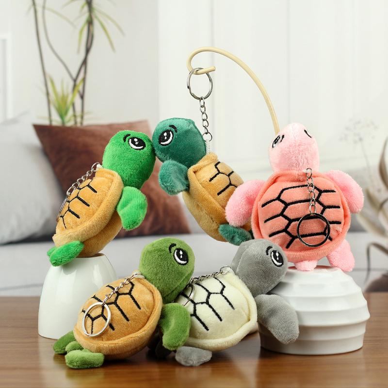 1-10pcs Turtle Small Pendant Backpack Hangings Bulk For Birthday Party Decor Favors Bag Keychain DIY Gifts Keyring