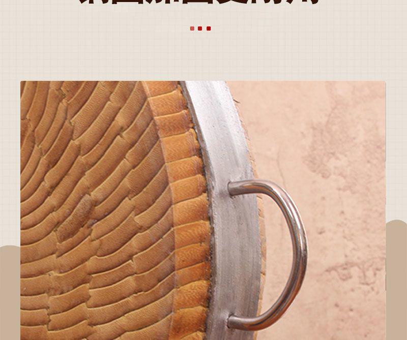 Round Nan Bamboo Extra Thick Chopping Block: Mold-Proof, Heavy-Duty Cutting Board for Meat