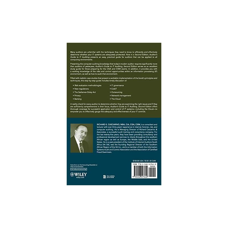 Auditor's Guide To IT Auditing, + Software Demo