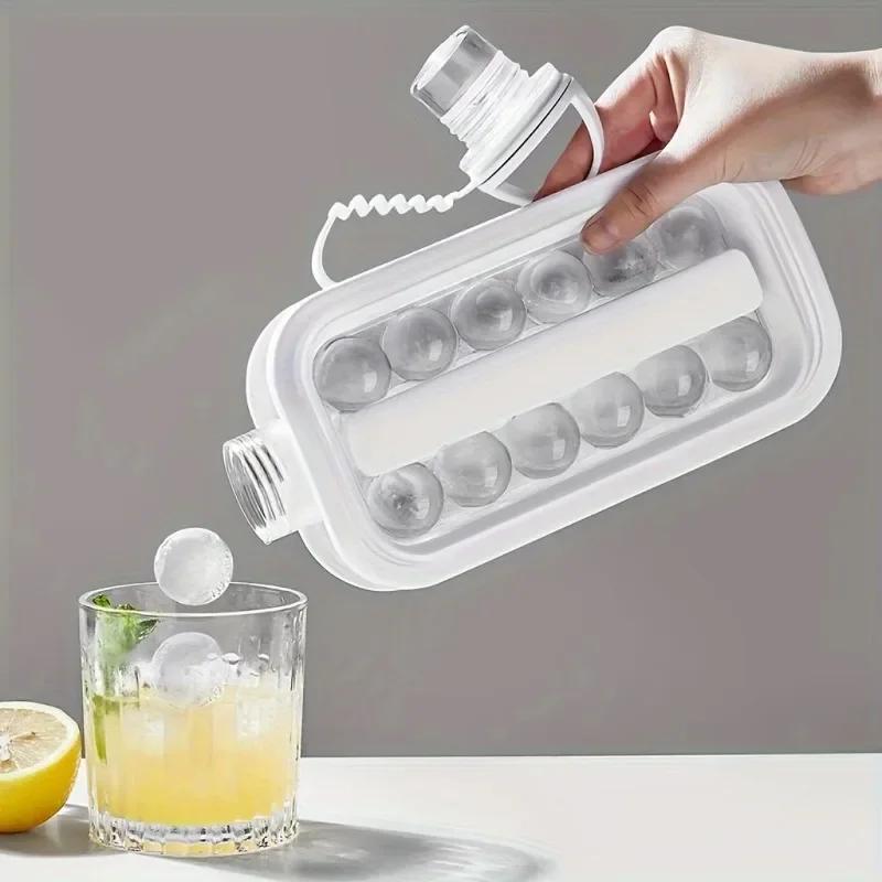 

Portable Ice Puck Maker, Whiskey Ice Puck Moulds for Cold Drinks Such As Coffee, Drinks, Water, Juice Ice Cube Mold For Summer белый