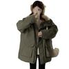 Zhao Lusi Same Style Womens Winter Coat Thick Fleece Parka Jacket Cold Weather