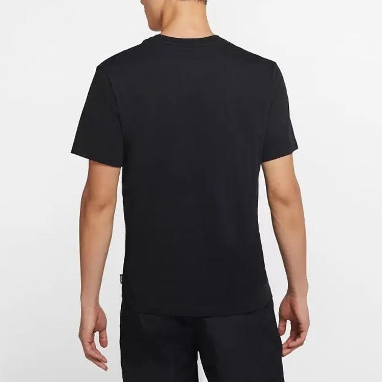 Nike T Shirts Men's Black Crew Neck Moderate Straight Fit DJ4392-010