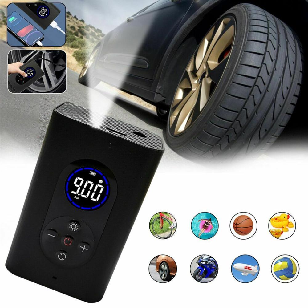 Car Air Pump Cordless Portable Vehicle Tire Inflator Smart Wireless Air Pump Tire Electric Air Pump