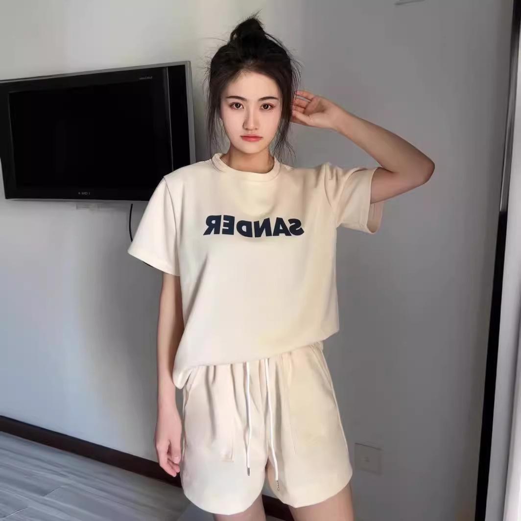 

Women s Summer Short-Sleeve Shorts Set - Casual, Comfortable, Loose-Fit Two-Piece for Easy Style and Sports Comfort L рожевий