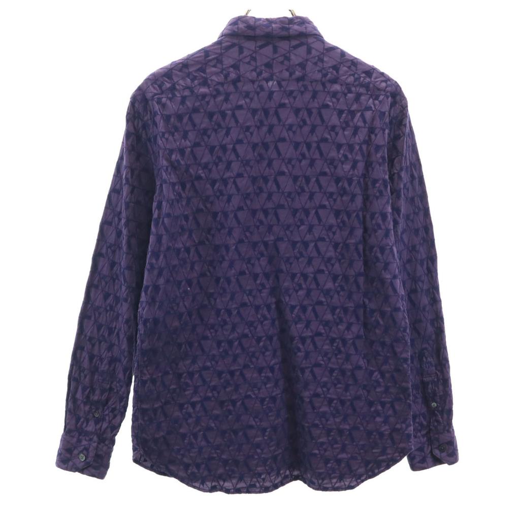 LANVIN en Bleu made in Japan Overall handle Long sleeve shirt 48 purple Men's Used