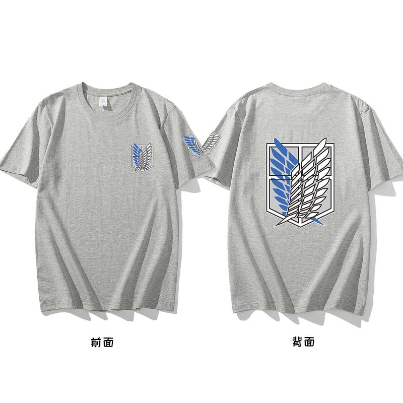Anime Attack On Titan Series Printing Tshirt Short Sleeve Tee Summer Tops Unisexs Clothing Casual Daily Wear