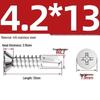 410 Stainless Steel Self-Drilling Flat Head Cross Countersunk Swallowtail Screws