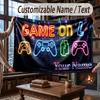 Neon Colorful Theme Throw Blanket Custom Name Text Personalized Blanket Soft Cozy Blanket for Home Sofa Bed