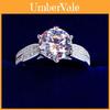 Elegante Anello da Matrimonio e Fidanzamento di Lusso Europeo e Americano per Donna in Oro Bianco