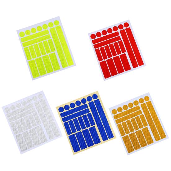 Fahrrad-Warnaufkleber, praktisch, selbstklebend, Wabengittermuster, Fahrrad-Reflektorstreifen, Autozubehör