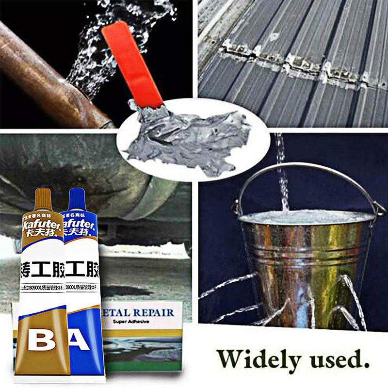 1PC 65g A+B Metal Repairing Adhesive Super Glue Iron Steel Auto Radiator Leakage Plugging Welding Glue