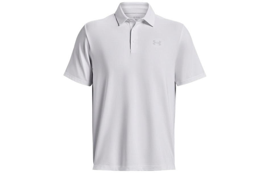 Under Armour Polo Shirts Men s White Polo Collar Moderate Straight Fit 1378673-100 XL