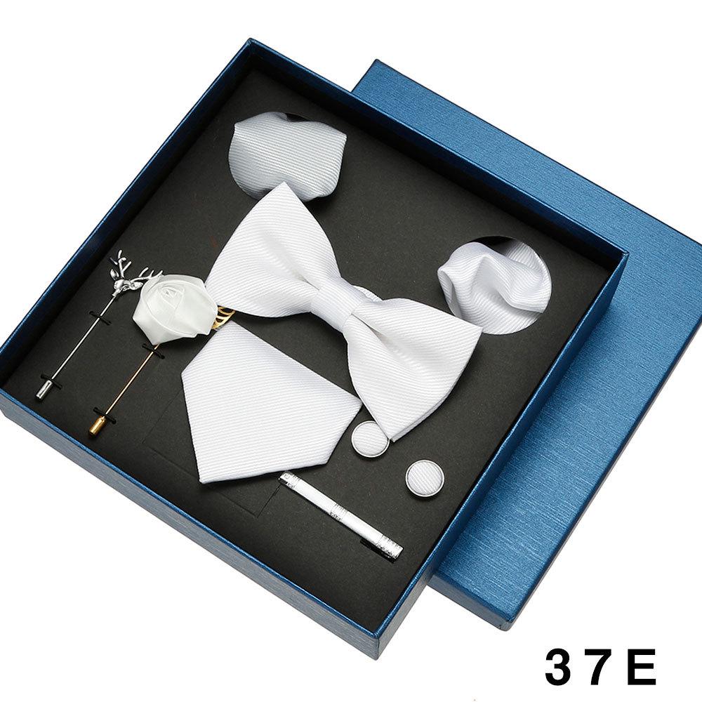 Men's Formal Suit Bow Tie Gift Box Set for Weddings and Business