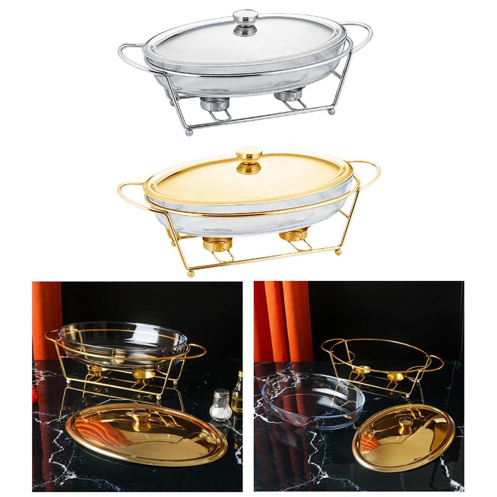 Buffet Food Warmer Stable Round Chafing Dish for Banquet Kitchen Event Party