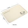 Cream Style Little Bear Rectangular Tea Tray for Cups, Snacks, and Fruits