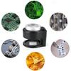 60X Coin Magnifier,Rechargeable 6 LED Metal Magnifier Glasses,USB Dual Power Portable Loupe For Jewelry Coin Stamp Textile Checking