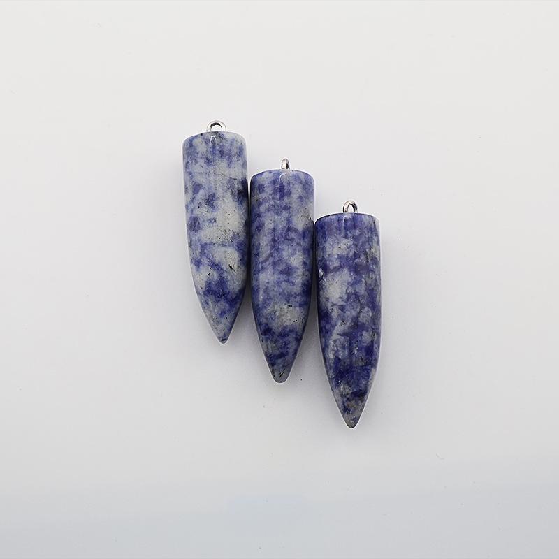 Crystal Agate Bullet Necklace Pendant & Keychain Accessory