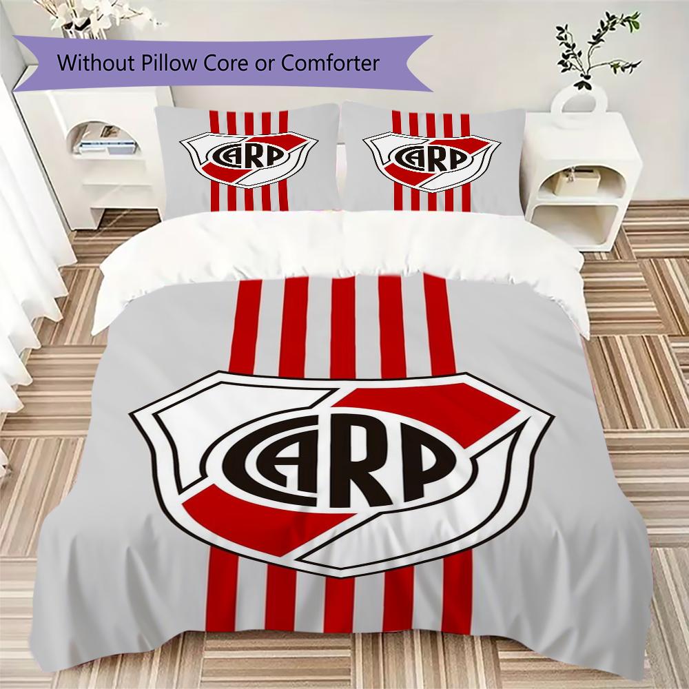 CA River Plate Pattern Bedding,Quilt Set Quilt Cover Pillowcase Home Birthday Gift(1 * duvet cover + 2 * pillowcase, without core)_lx