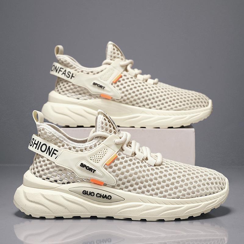 Summer new mesh shoes breathable fly knitting hollowed casual sports shoes youth street shots ins Internet celebrities popular shoes