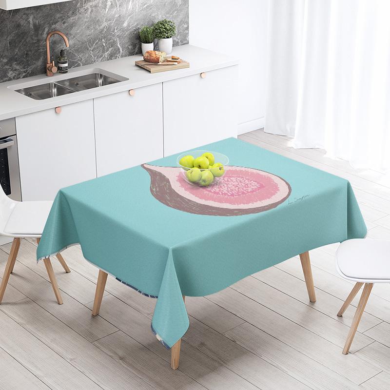 Food Theme Tablecloth Waterproof and Oil-proof Tablecloth Nordic Style Kitchen Tablecloth Modern Home Decoration