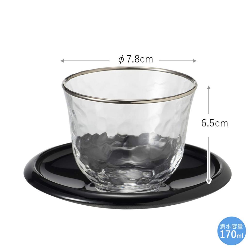 Toyo Sasaki Glass Silver Moon Cold Tea Made In Set of 5 Glass Gift Set Set, 170ml, Japan, Cups, Gift, Present, (G079-T267)