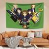 Japanese Anime Wall Hanging Tapestry Kawaii New K-ON! Cartoon Home Decoration Aesthetics Bedroom Dormitory Background