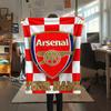 1PC Custom Name Arsenal Patterned Flannel Blanket Suitable For All Seasons for Home Decor Warmth and Comfort Gifts Holiday Present