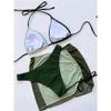 3 PCS With Skirt Splicing Halter Bikini Female Swimsuit Women Swimwear Three-pieces Bikini set Bather Bathing Suit Swim