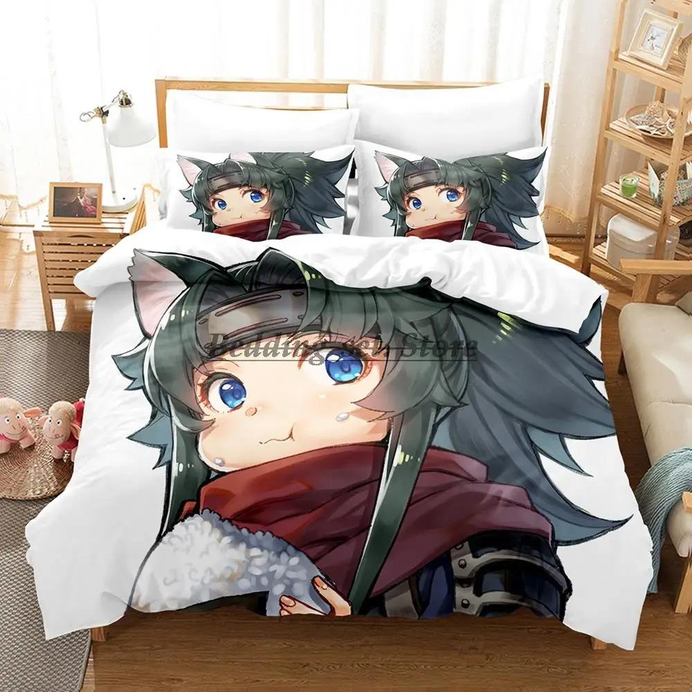 Skeleton Knight Bedding Set Single Twin Full Queen King Size Bed Set Aldult Kid Bedroom Duvetcover Sets Anime Bed Sheet Set