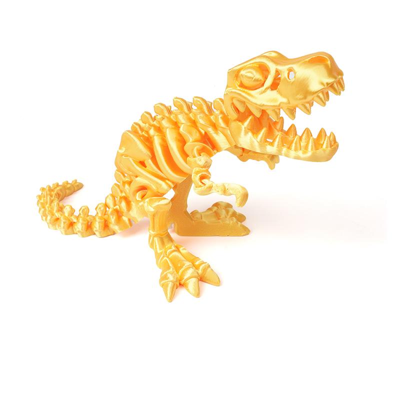 3D Printed Dragon Set Crafts Model Decoration Fidget Toy Rotatable Tyrannosaurus Rex Skeleton Dinosaur Gift For Kids Birthdays