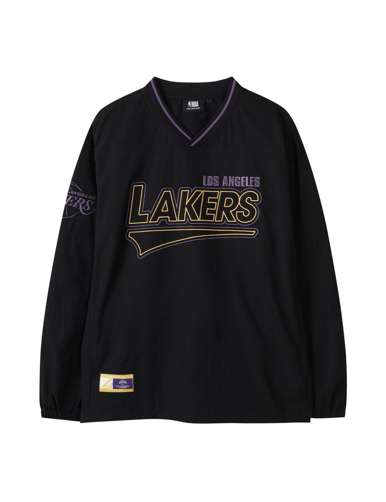 NBA Colorblock V-Neck Long Sleeve Piste Black