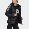 (WMNS) Adidas Essentials Midweight Down Hooded Jacket Asia Sizing 'Black' Women's GT9175