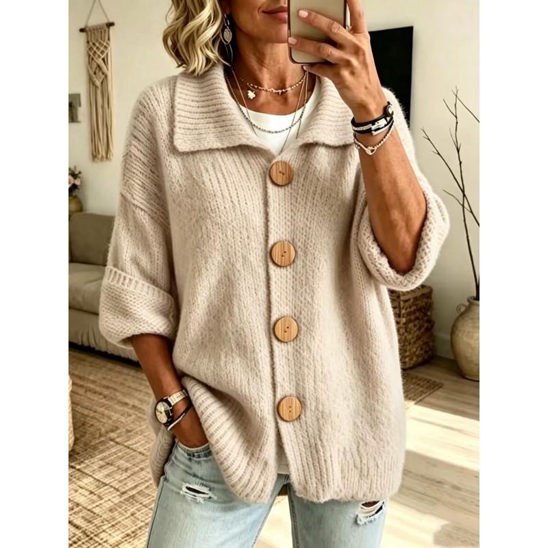 2026 Womens Oversized Knit Cardigan Sweater