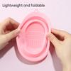 1Pcs Collapsible Silicone Brush Egg Pad Clean Washing Tools for Makeup Brushes Scrubber Board Cosmetics Cleaning Mat Kit