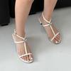 New ArrivalS Open Run Women S faShion SAndalS WiTh DecoraTive STrapS And Cubic T