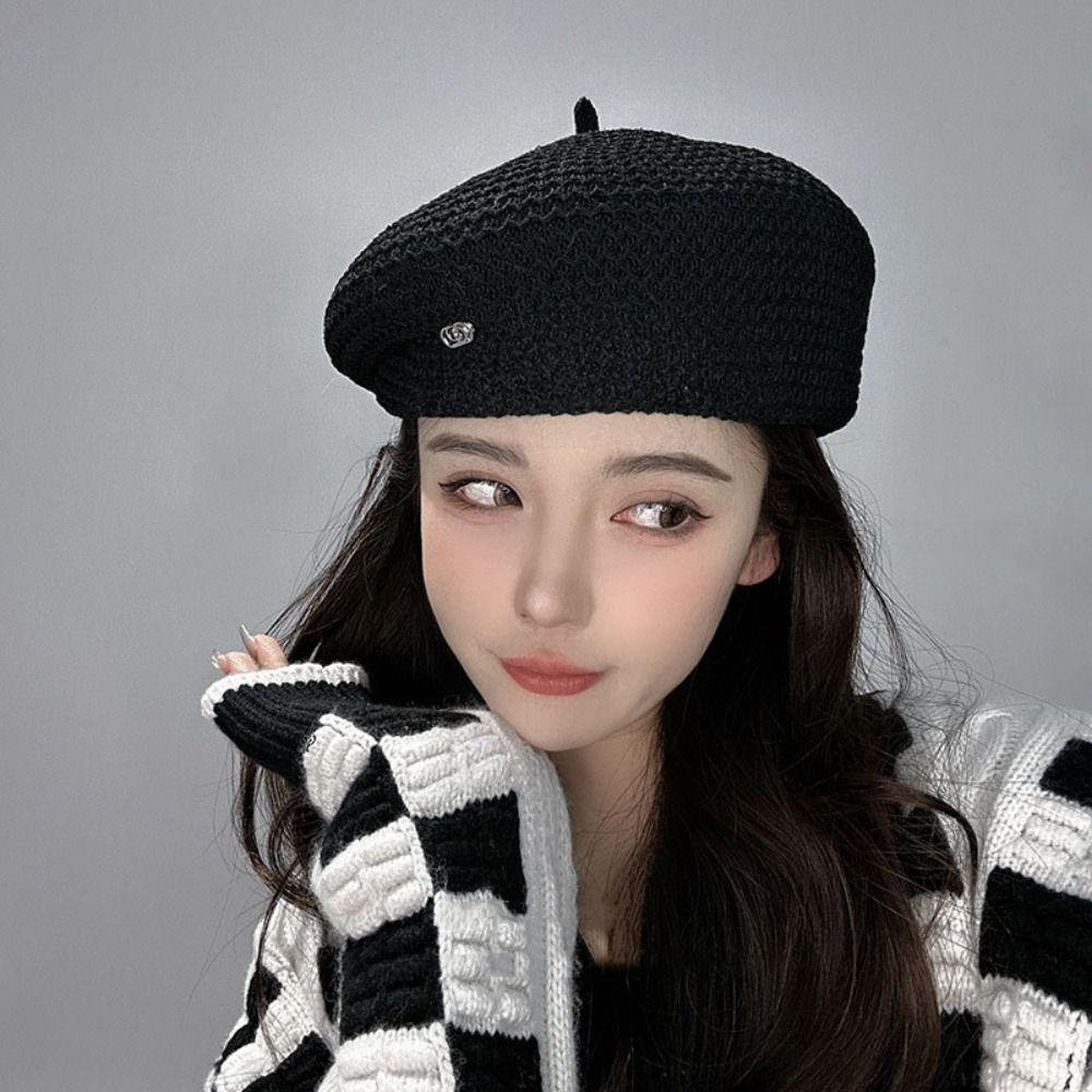 Korean Style Pleated Beret Y2K Painter Hat Fashion Octagonal Hat  Travel