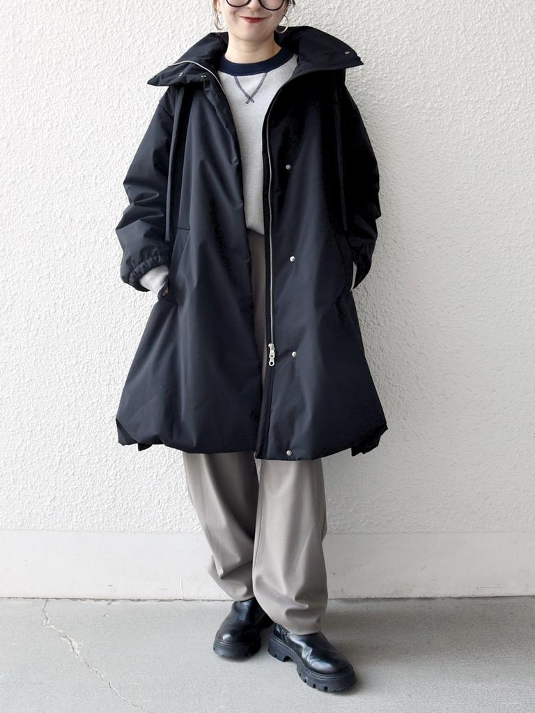 Ships Any Multi-functional Padded 2-Way Hoodie Tent Line Coat 724170006 Black One Size