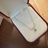 Titanium Steel Pendant Necklace Sparkling All-Over Sweet Versatile Spring Summer White Moonlight Fresh and Elegant Clavicle