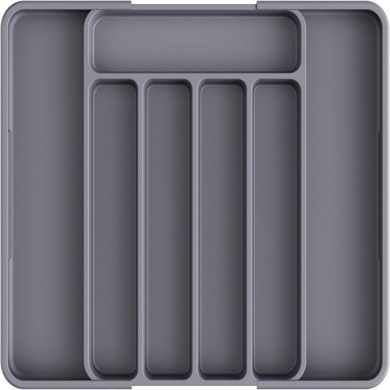 1Pcs Adjustable Expandable Plastic Utensil Drawer Organizer For Spoons Forks Knives