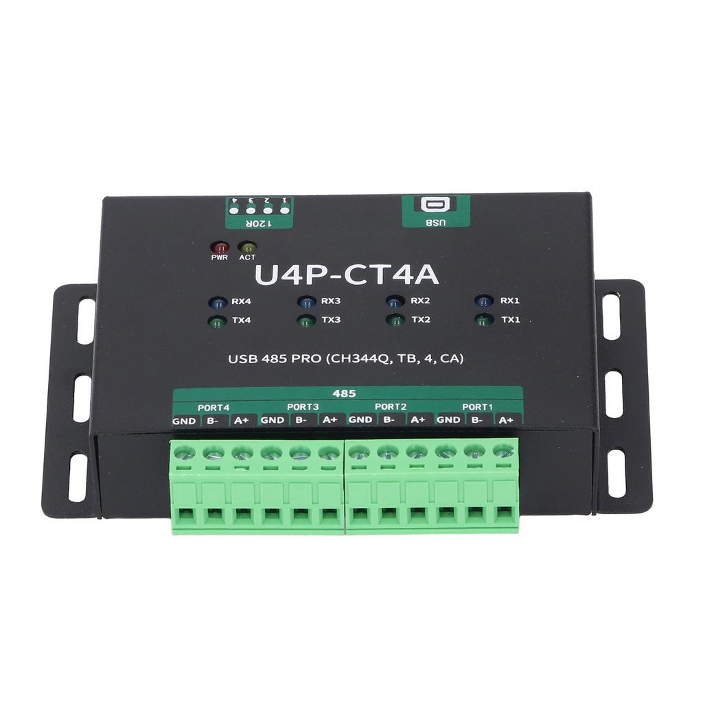 USB Serial Port Module, USB To 4 Way for Converter Adapter, Industrial Grade Isolated Serial Port Module for CH344Q Chipset