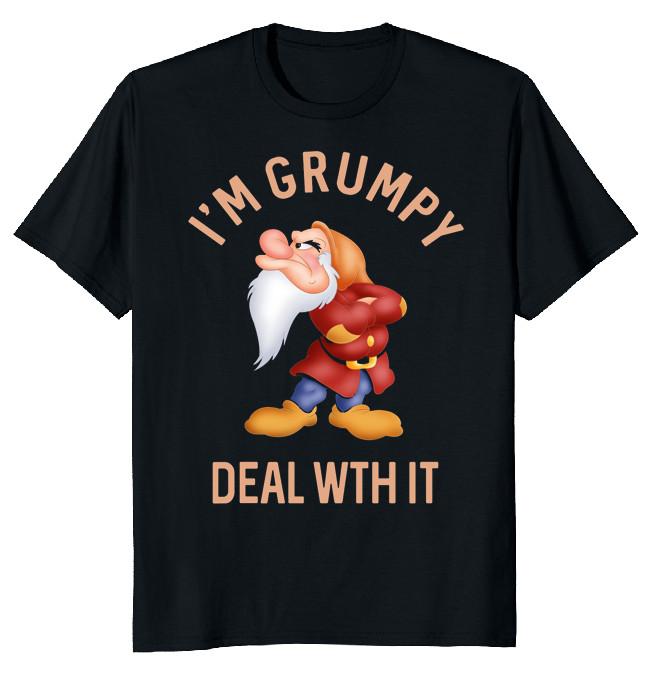 NEW LIMITED I m Grumpy Deal Christmas Funny Novelty Tee S