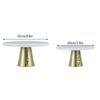 2pcs Round Dessert Display Stand Iron Cake Holder Smooth Cake Stand Set  Cake Display