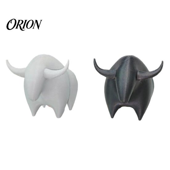 Escultura Decorativa para el Hogar Figura de Toro Impresa en 3D, Mini Estatua de Animal, Figuras Coleccionables Adorno de Escritorio para Estante, Hogar, Oficina, Escritorio