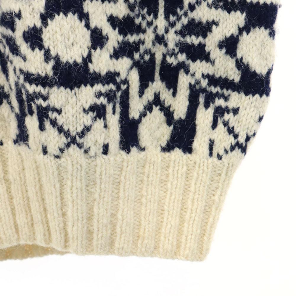 POLO COUNTRY RALPH LAUREN 90s Wool Old Hand Knit Nordic Pattern Long Sleeve Sweater Men's Used