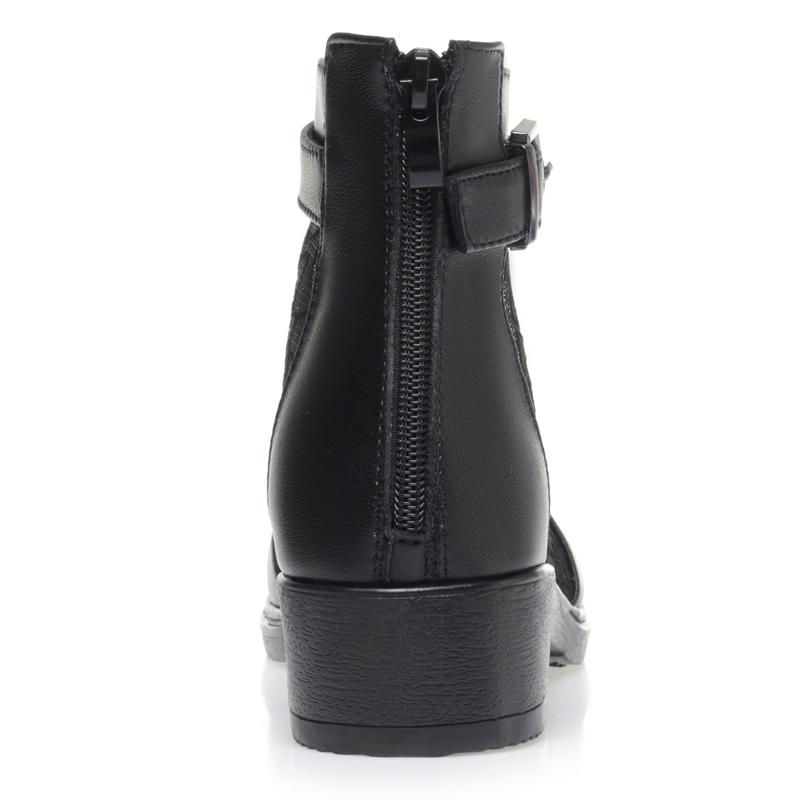 Summer Women's Boots Non-slip Breathable Female Mesh Boots Large Size Fish Mouth Hollow Women Sandals