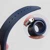 21mm Fluorous Rubber Watchband for Longines Hydroconquest L3.781/L3.883.4 Conquest Sports Diving Watch Strap+Metal Interface