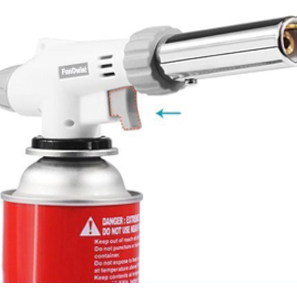 Kitchen Blower - Cooking Torch Chef Cooking Professional Adjustable Flame with reverse use of barbecue (excluding butane fuel)